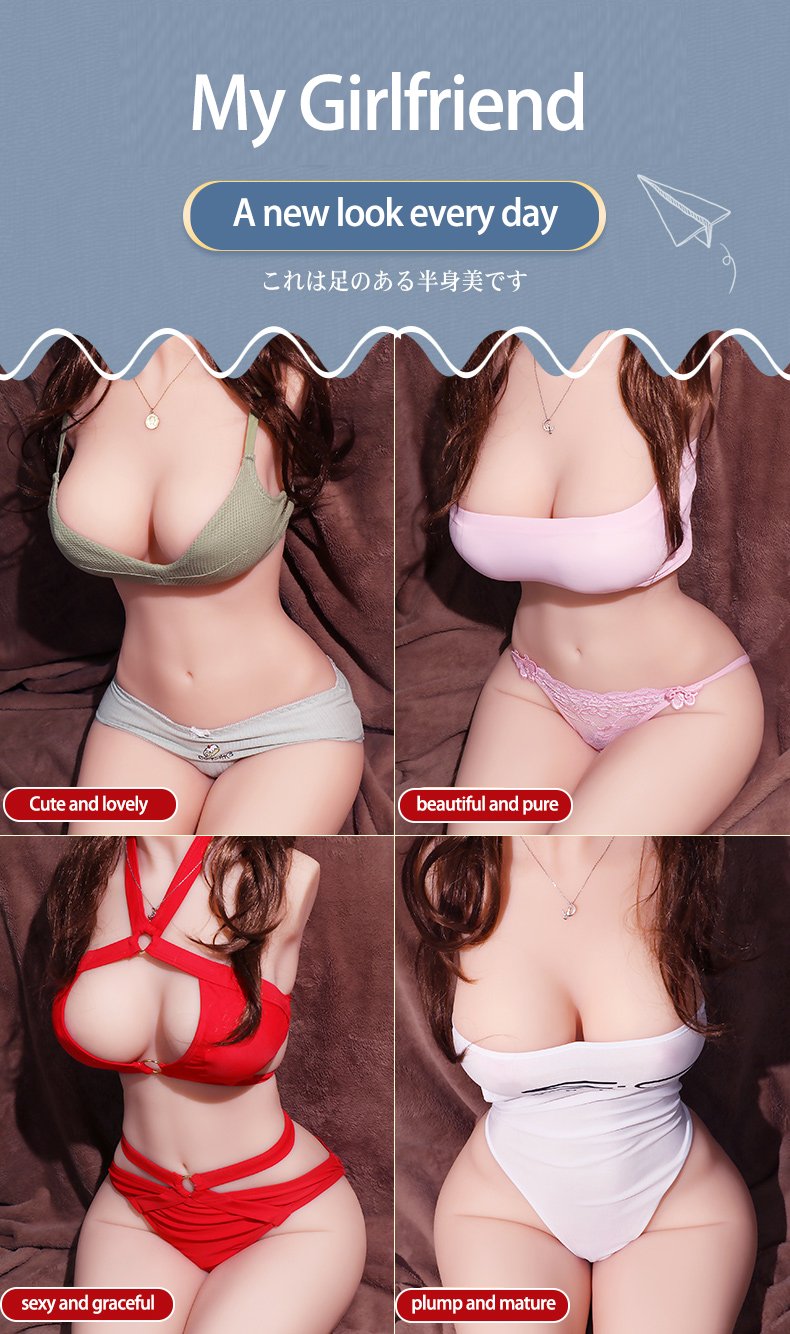 Half-Length Silicone Torso Sex Doll – Realistic Breasts, Waist and Hips, Perfect for Discreet Delivery in UAE Dubai Abu Dhabi
