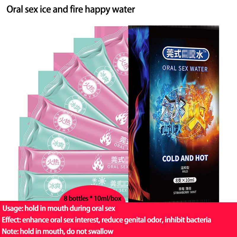 Ice and Fire oral pleasure water flavored gel 10ml x 8 available in Dubai and Abu Dhabi UAE