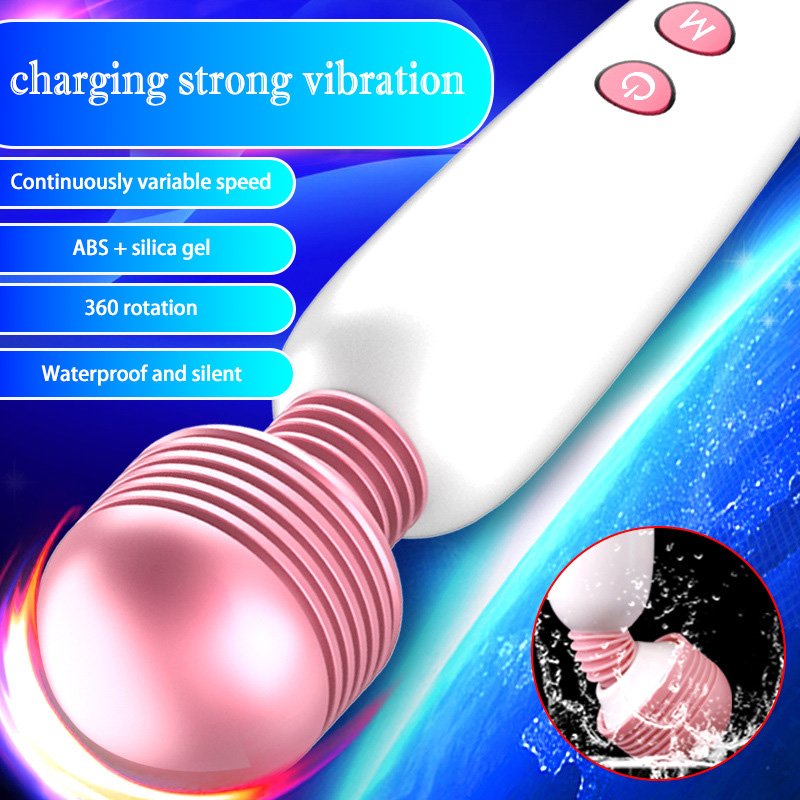Rechargeable Wand Vibrator – Strong Vibration, Waterproof & Quiet