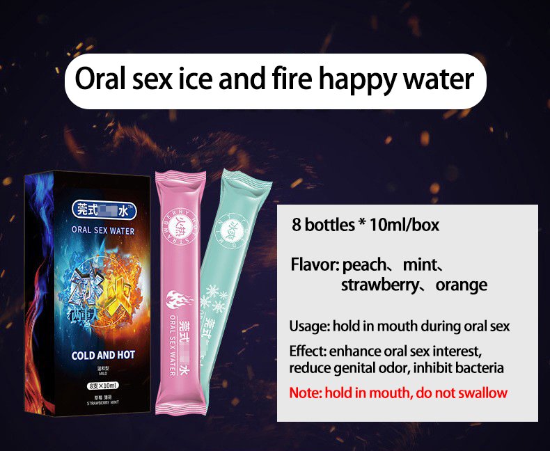 Strawberry flavored ice and fire oral pleasure gel for intimacy in UAE