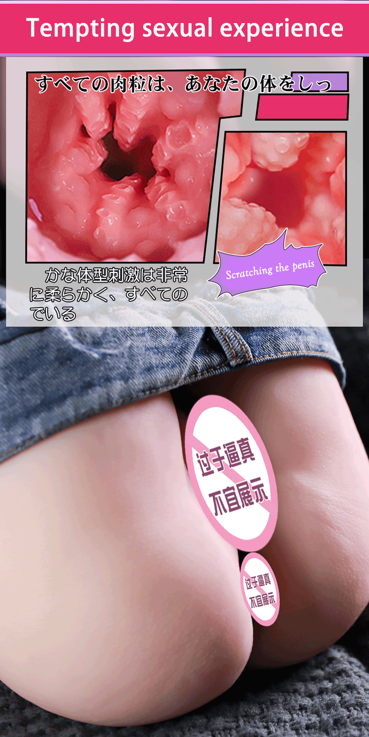 Realistic Hip Masturbator Toy – Double Hole Anal & Vaginal Channels, Lifelike Skin, Available in UAE Dubai Abu Dhabi 