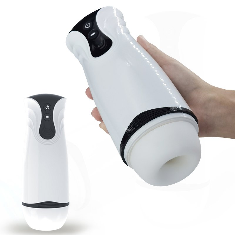 Jiehuo automatic male masturbator with intense 5-level suction and 10-level vibration for ultimate pleasure.