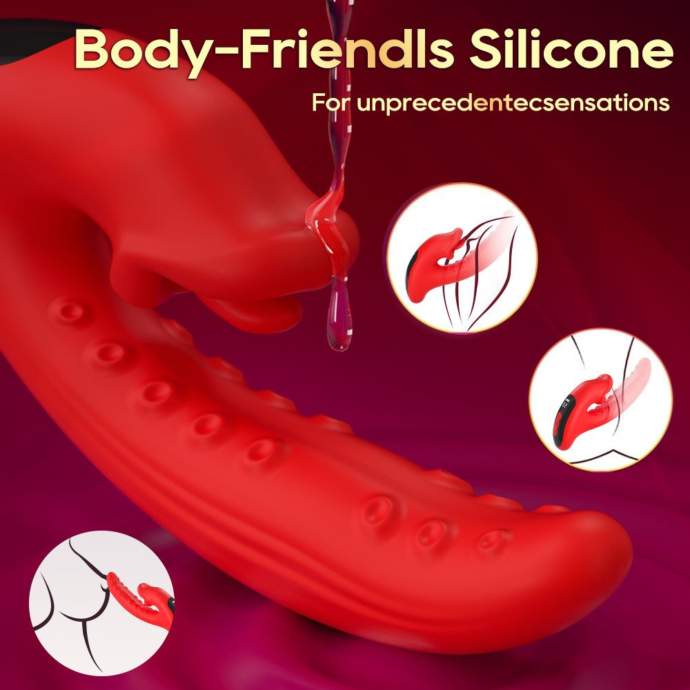 10-pattern powerful tongue licking and vibration