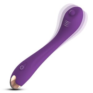 Thumb-shaped G-spot stimulator head detail