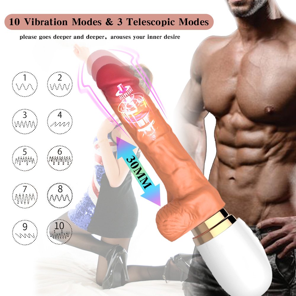 Dual pleasure modes: 30mm automatic telescoping and powerful vibration Dubai