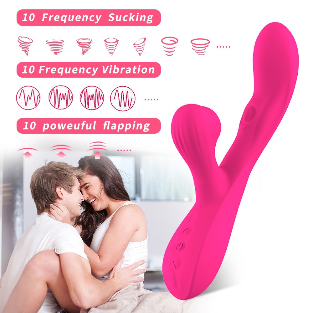 Velvia Empress 3-in-1 sucking flapping and vibrating rabbit wand