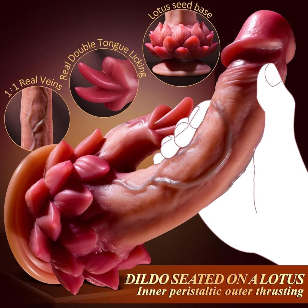 Velvia Lotus Rider hands-free realistic dildo with strong suction base Dubai